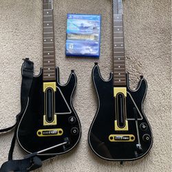 Guitar Hero Live controllers and game PS4