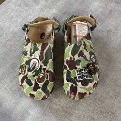 Bape x Crocs Green Camo Size 10