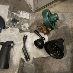 MOEN Banbury 1-Handle 1-Spray Trim Kit Tub and Shower Faucet 1.75 GPM in Matte Black