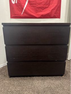 Black 3 Drawer Dresser
