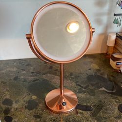 Double sided LED mirror 