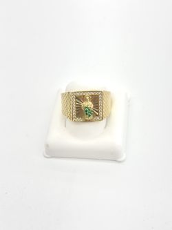 10KT Real Gold St. Jude Ring For Men