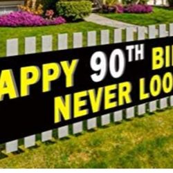 90th Birthday Signs