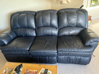 Premium leather sofa and chair
