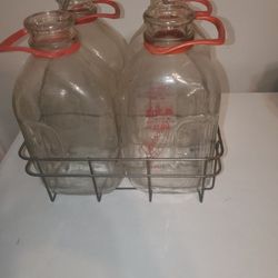 Glass Diary Milk Bottles 