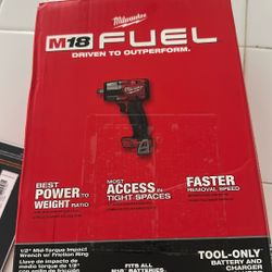 1/2 Mid Torque Impact $180 Tool Only 