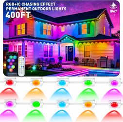 Brand new-400FT RGB+IC Permanent Outdoor LED Lights