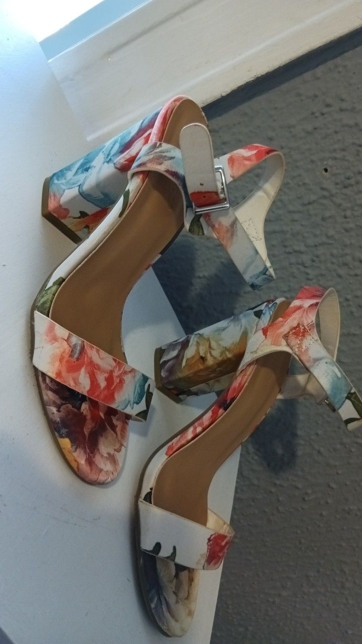 Bamboo Chunky Heels 