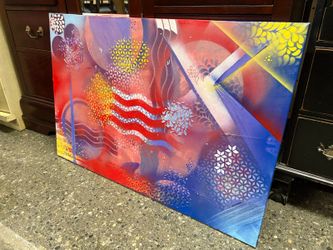 Original Abstract Painting on Canvas by Marcus Jackson