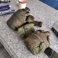 Military Canteen And Belt 