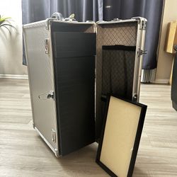 24 Trays Large Aluminum Rolling Jewelry Carrying Case $60 OBO