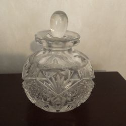 Beautiful Antique Crystal Perfume Bottle Vintage Gift Very Old