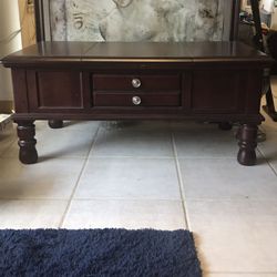 Solid Wooden Coffee Table with LOTS of Storage