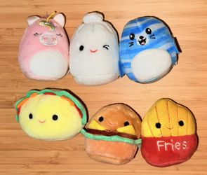Squishmallows Squishville Lot of 6 Mini 2” Plush Toys, llene The Unicorn & More.