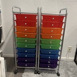 Rolling Plastic Drawers