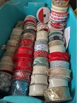 Ribbons and candle/bottle holders