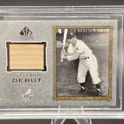 2001 SP Legendary Cuts - Legendary Debut Bats Eddie Stanky #D-ES (MEM)