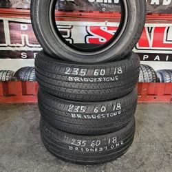 235 60 18 SET 4 BRIDGESTONE  INSTALADADS
