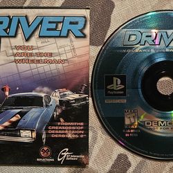 Driver Demo Disk PS1 Mercenaries Demo Disc PS2