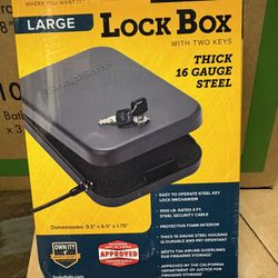 Metal Pistol Lock Box
