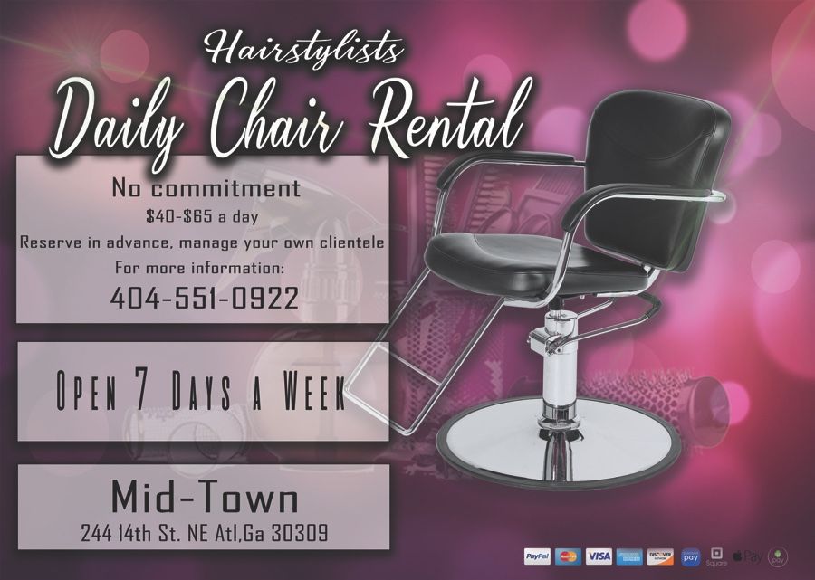 Hair Stylist Daily Salon Booth Rental Hair Salons Rent A Salon