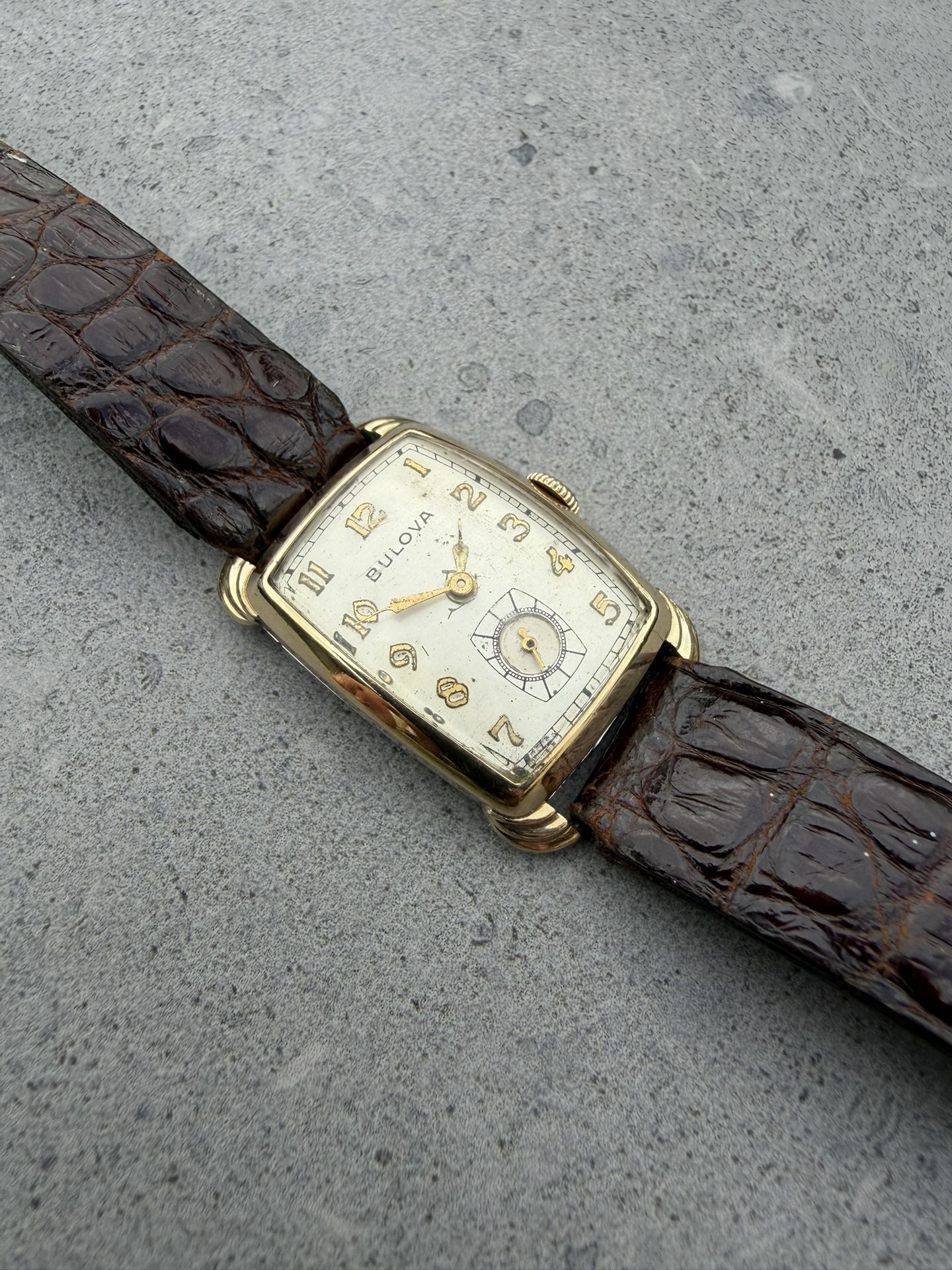 1940s Bulova Senator Tank Watch