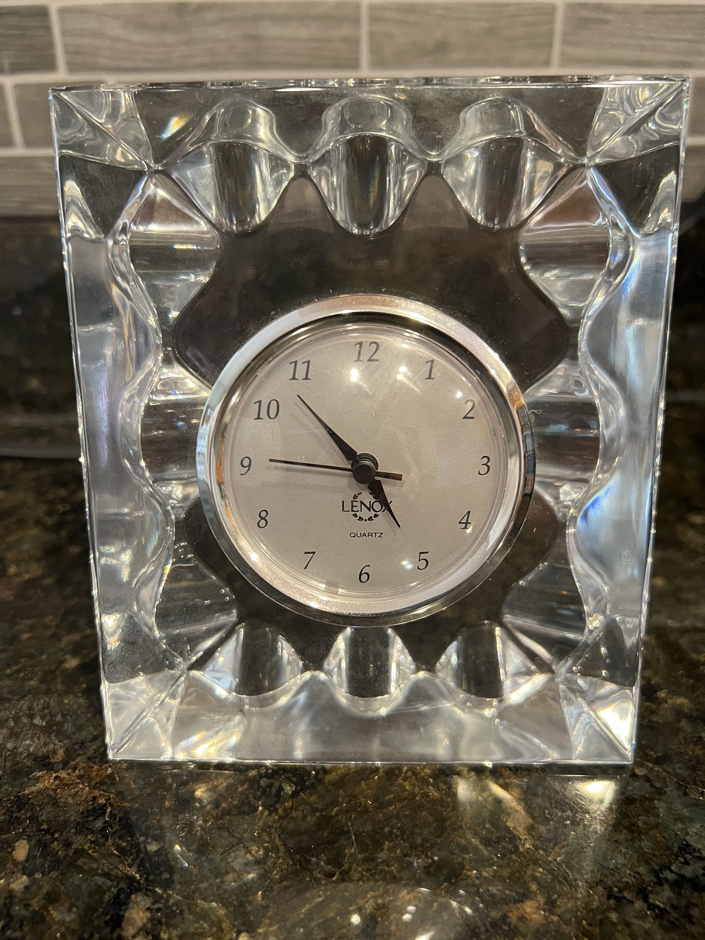 Lenox Crystal Desk Clock