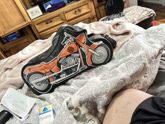 HARLEY DAVIDSON MOTORCYCLE SHAPED BACKPACK AS-IS