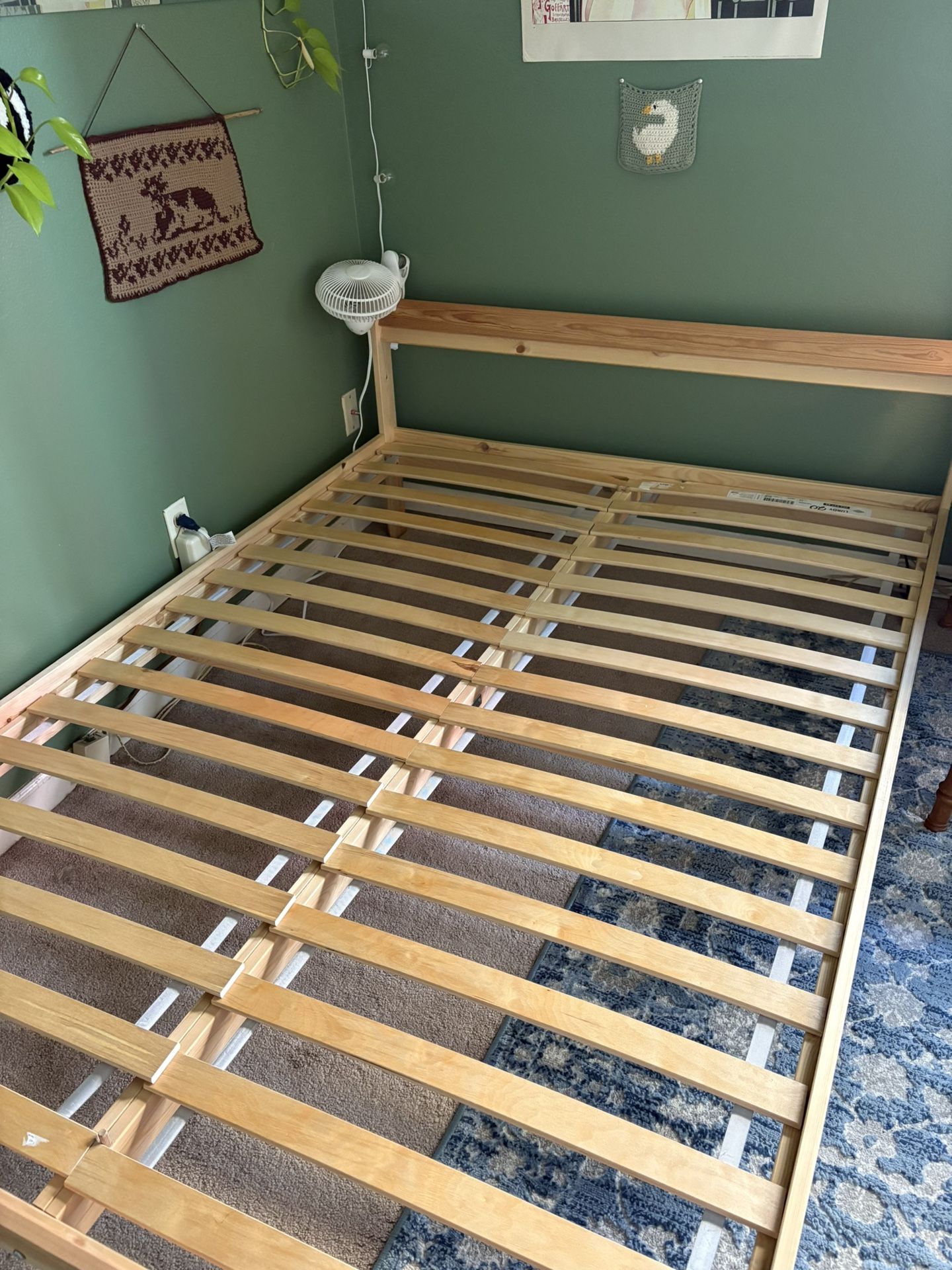 IKEA Wooden Full Bed frame
