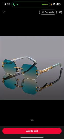Green gradient sunglasses Unisex