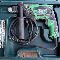 Hitachi fdv 16vb2 power drill for concrete, steel, wood and carrying case