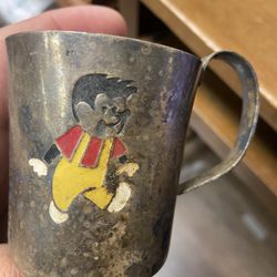 Vintage silver Cup  Hedgehog 