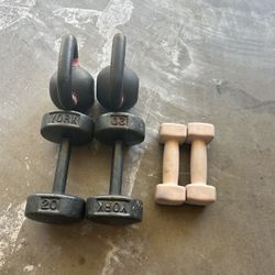 Dumbbells and weights 