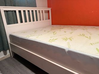 King size bed with frame