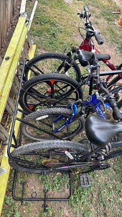 Bike rack holds four bikes