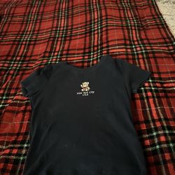 Baby tee with bear size medium