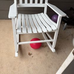 Wooden Porch Rocking Chair, Set Up Two Or One