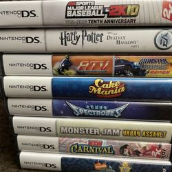 Nintendo DS Games with Case 