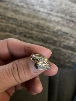 14k diamond ring