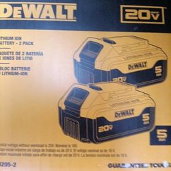 Dewalt batteries 5AH