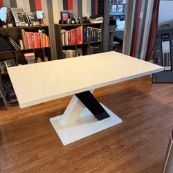 Modern White Dining Table