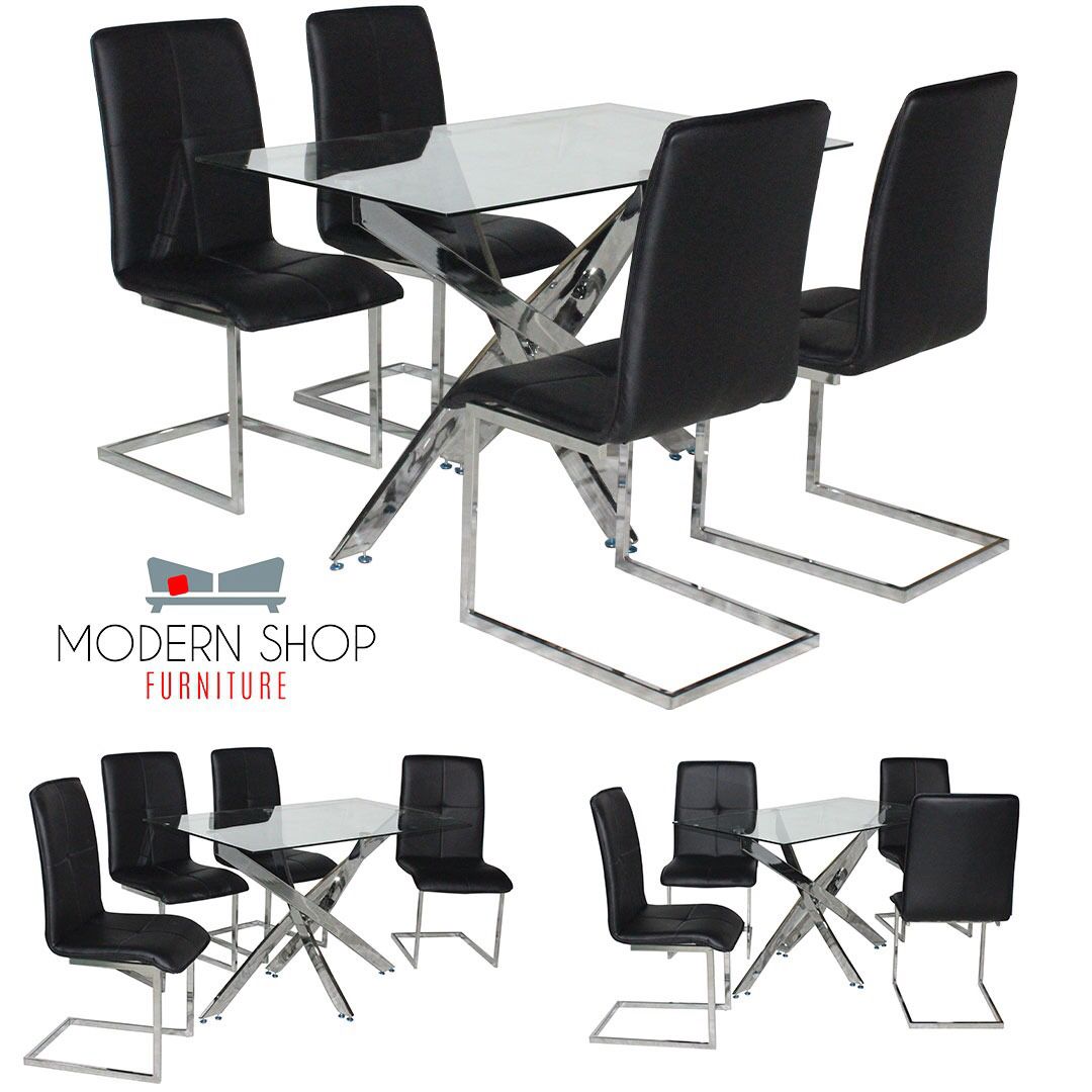 Dining Sets ☑️ Sets Included (4-Chairs and 1-Dining Table 🔆 Brand New - Various Colors Availables -Fast Delivery 🚚 