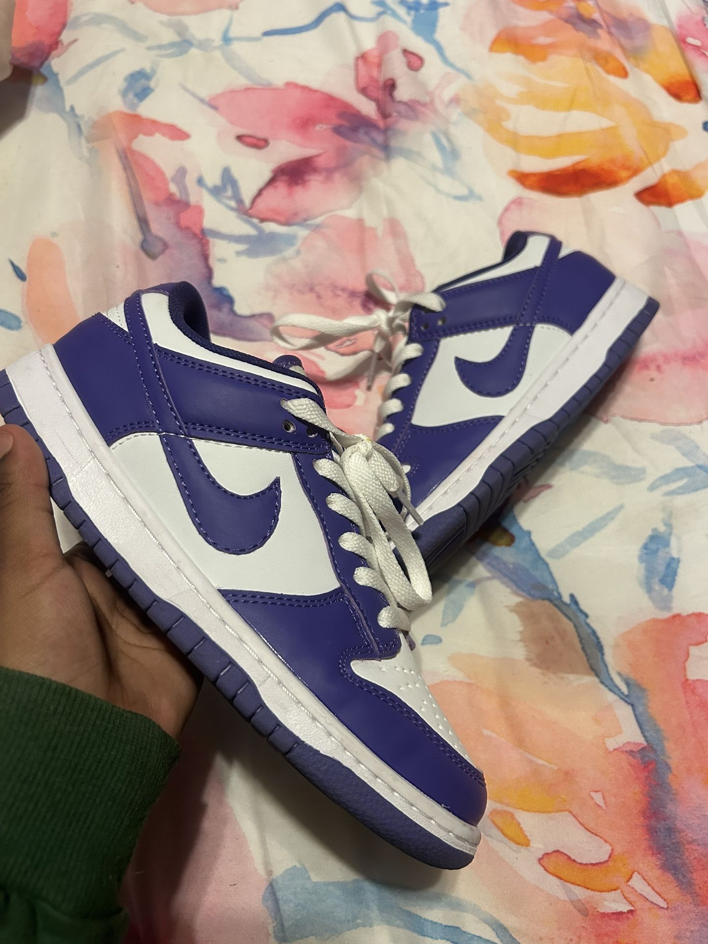 Purple And White Nike Dunks Size 6.5 Women’s