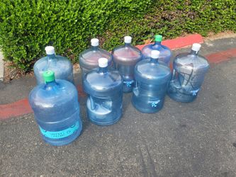 5-Gallon Water Jugs – Lot of 8