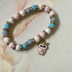 Colorful Owl Stretchy Bracelet 
