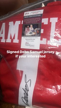 Signed debo Samuel jersey