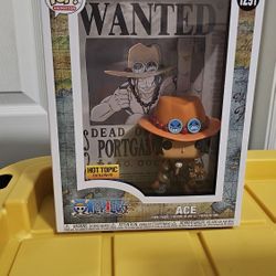 One Piece Ace Wanted Poster Funko Pop