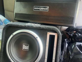 10in sub 2200 watt amp