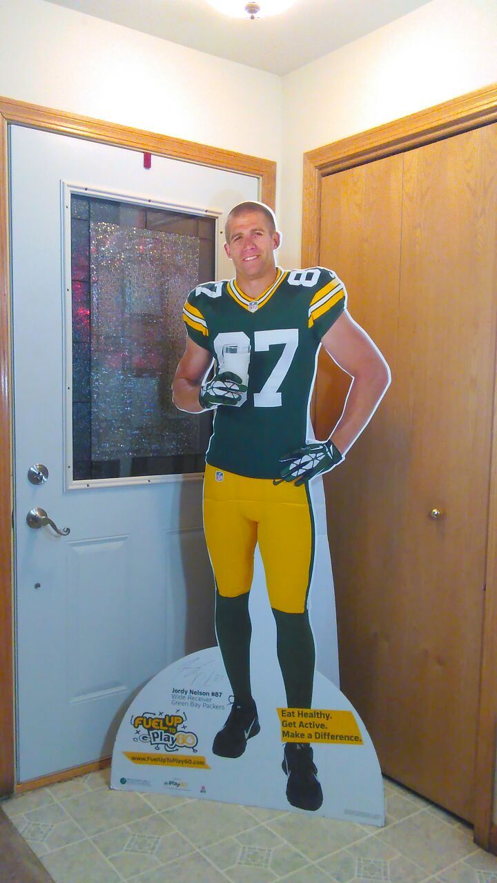 Life size Jordy Nelson cut out - Take me to Dallas !!!