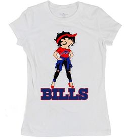 Buffalo Bills Betty Boop Women's Top Various Sizes